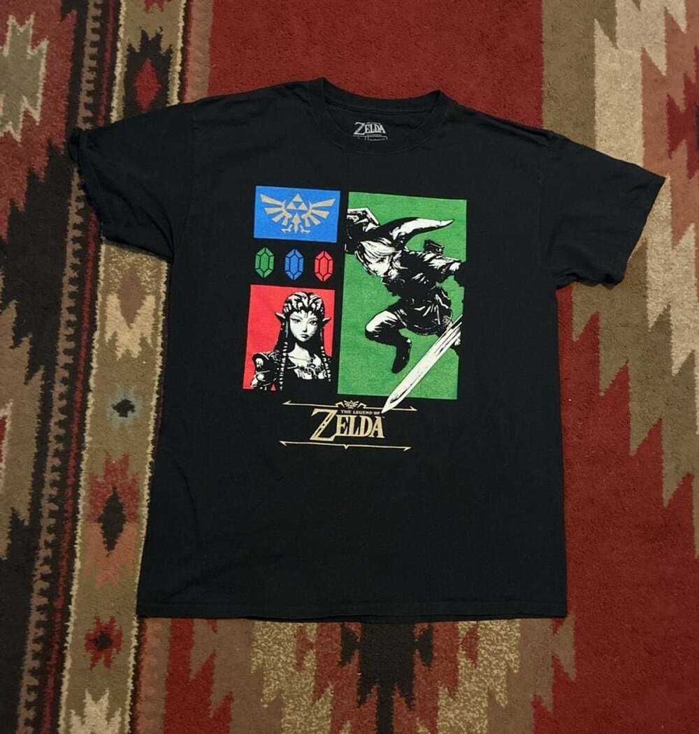 The Legend of Zelda Geeknet 2020 Graphic T-Shirt Men's Size Large Black
